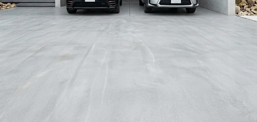 金コテ仕上げの土間コンクリート